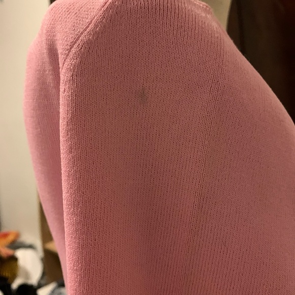 PINK Women’s Size Small David Brooks Rayon Sweater w Bow and Dots - Picture 6 of 6